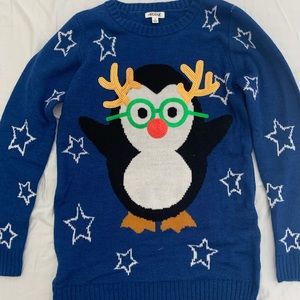 Christmas penguin sweater